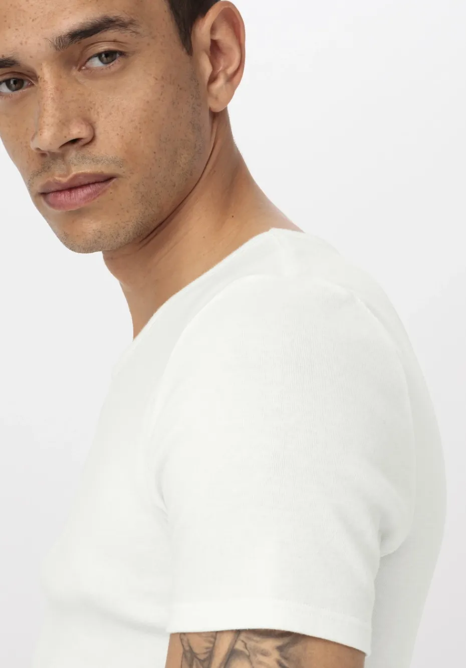 hessnatur T-Shirt im 2er-Pack PURE NATURE aus reiner Bio-Baumwolle von naturweiss Clearance