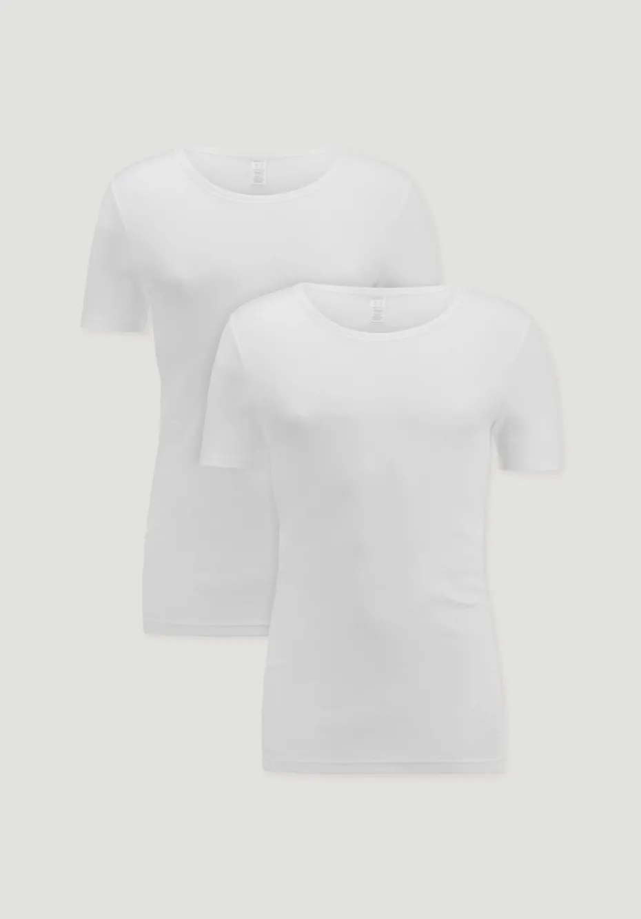 hessnatur T-Shirt im 2er-Pack PURE NATURE aus reiner Bio-Baumwolle von naturweiss Clearance
