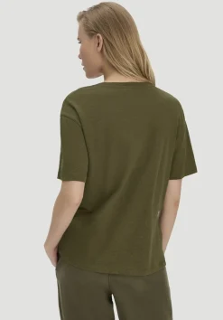 hessnatur T-Shirt Oversize aus Leinen und Bio-Baumwolle von goldoliv