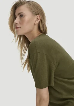 hessnatur T-Shirt Oversize aus Leinen und Bio-Baumwolle von goldoliv