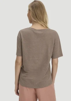 hessnatur T-Shirt Oversize aus Leinen und Bio-Baumwolle von mocca New