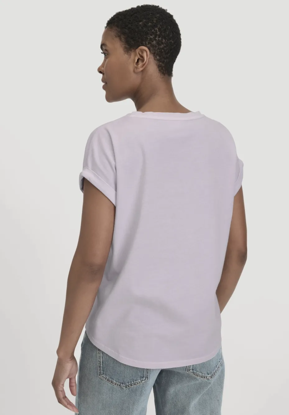 hessnatur T-Shirt Oversize aus reiner Bio-Baumwolle von pastell lavendel Hot