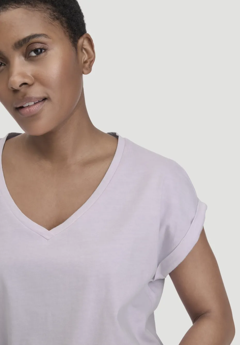 hessnatur T-Shirt Oversize aus reiner Bio-Baumwolle von pastell lavendel Hot