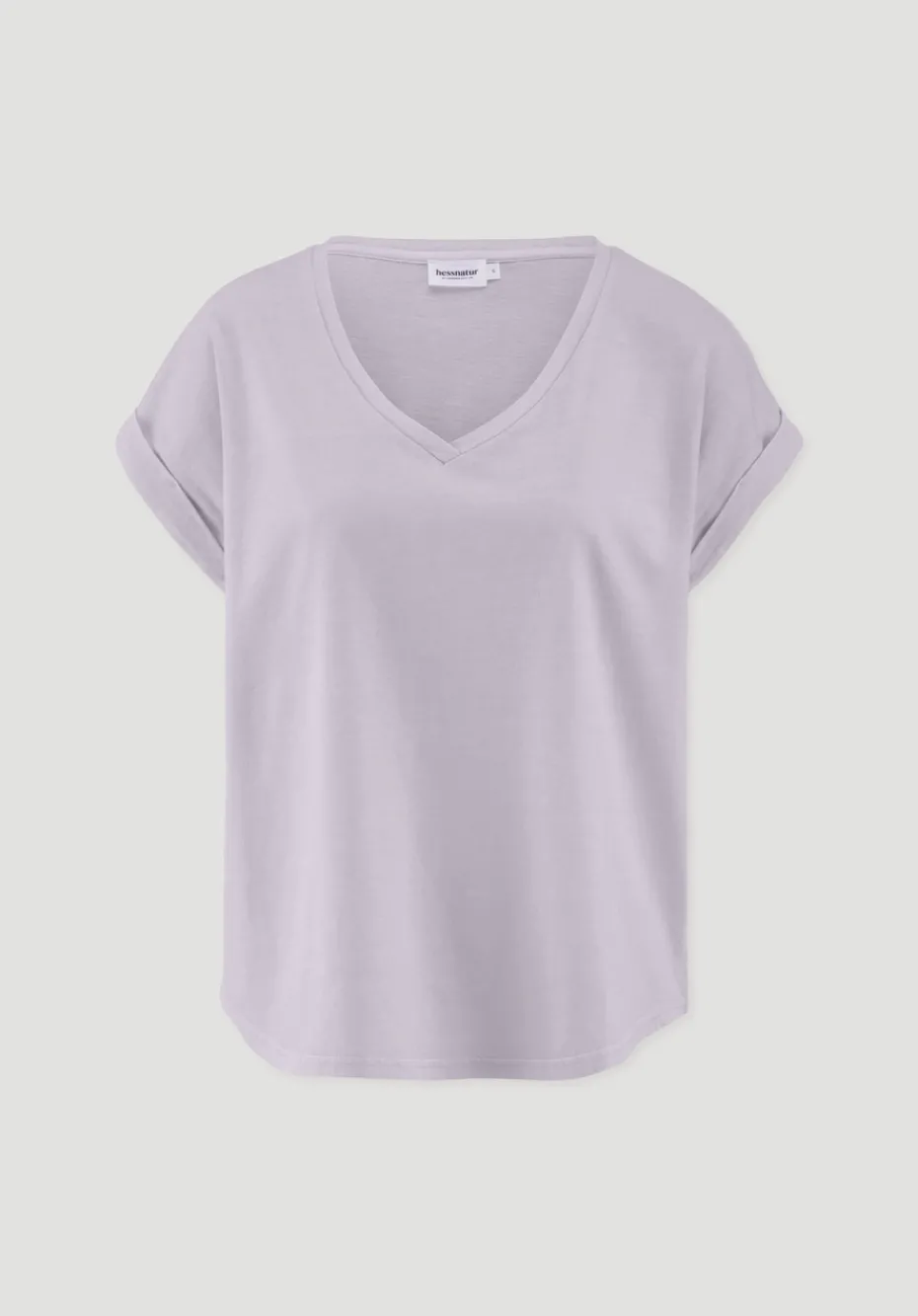 hessnatur T-Shirt Oversize aus reiner Bio-Baumwolle von pastell lavendel Hot