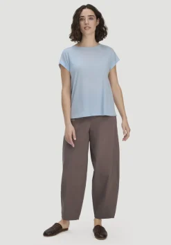 hessnatur T-Shirt Oversize aus TENCEL™ Lyocell mit Bio-Baumwolle von perlblau Discount