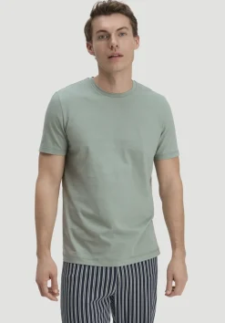 hessnatur T-Shirt PURE COTTON aus reiner Bio-Baumwolle von mattgrün Sale