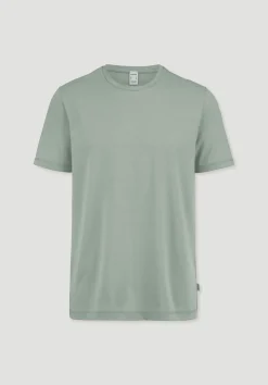 hessnatur T-Shirt PURE COTTON aus reiner Bio-Baumwolle von mattgrün Sale