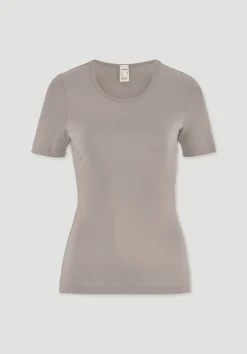 hessnatur T-Shirt PURE FLOW aus TENCEL™ Modal von mandelbraun Outlet