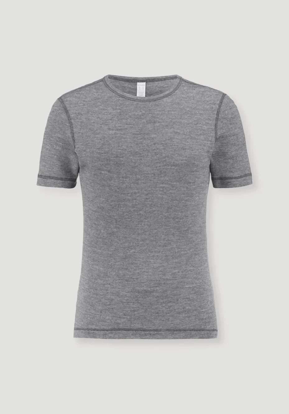 hessnatur T-Shirt PURE FUNCTION mit Bio-Merinowolle und Seide von anthrazit New