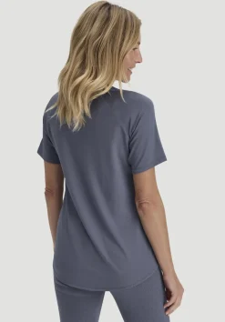 hessnatur T-Shirt Regular ACTIVE COMFORT aus TENCEL™ Lyocell von schieferblau New