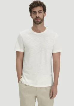 hessnatur T-Shirt Regular aus Leinen und Bio-Baumwolle von naturweiss Clearance