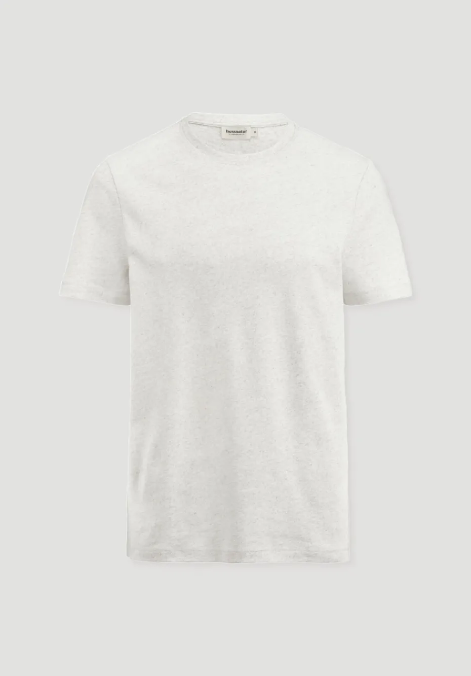 hessnatur T-Shirt Regular aus Leinen und Bio-Baumwolle von naturweiss Clearance