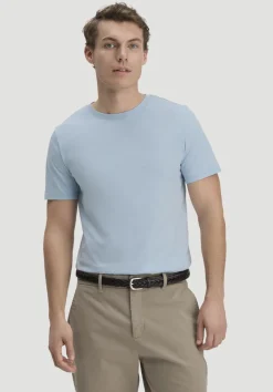 hessnatur T-Shirt Regular aus Regenerative Organic Cotton (ROC) von perlblau Clearance