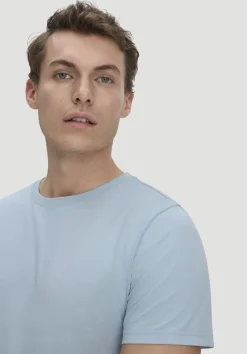 hessnatur T-Shirt Regular aus Regenerative Organic Cotton (ROC) von perlblau Clearance