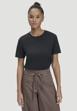 hessnatur T-Shirt Regular aus Regenerative Organic Cotton (ROC) von schwarz Outlet