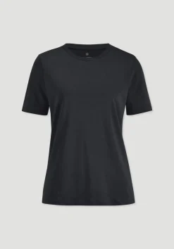 hessnatur T-Shirt Regular aus Regenerative Organic Cotton (ROC) von schwarz Outlet