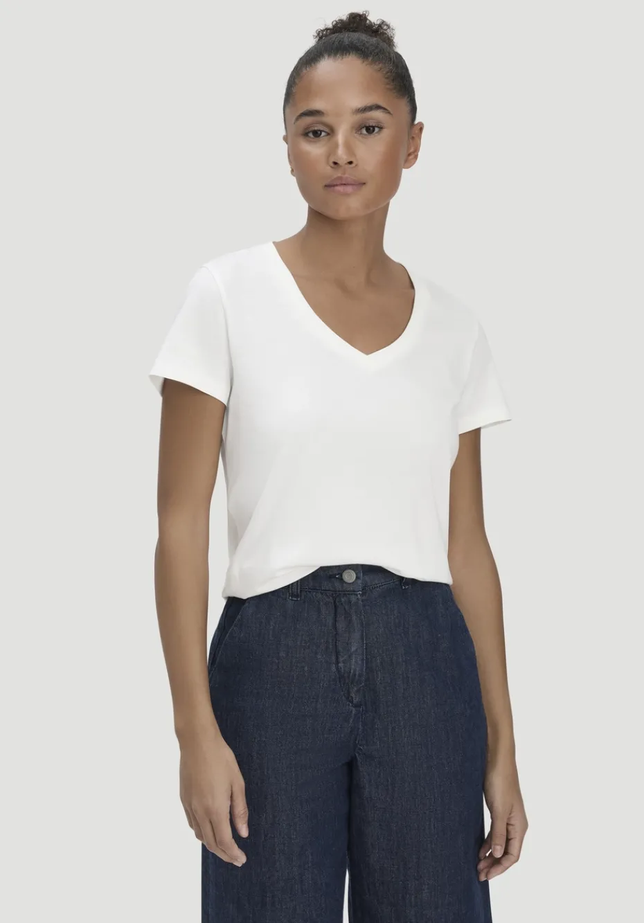 hessnatur T-Shirt Regular aus Regenerative Organic Cotton (ROC) von naturweiss