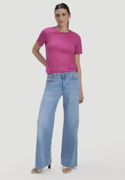hessnatur T-Shirt Regular aus Regenerative Organic Cotton (ROC) von fuchsia Best