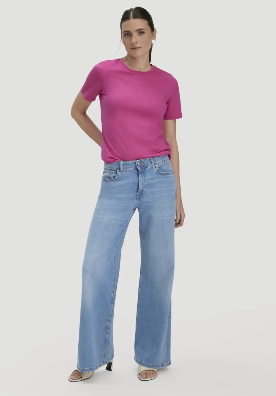 hessnatur T-Shirt Regular aus Regenerative Organic Cotton (ROC) von fuchsia Best