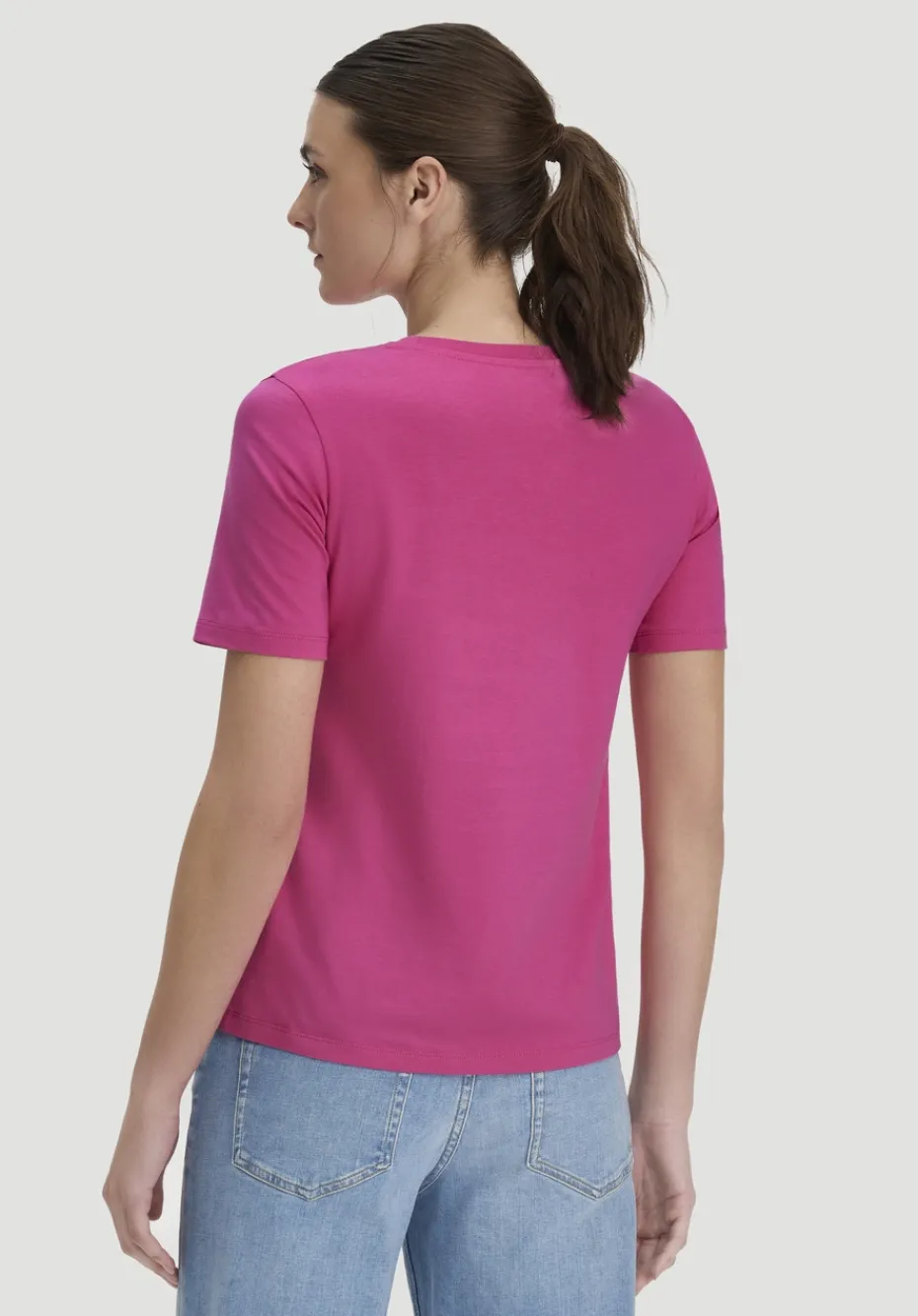 hessnatur T-Shirt Regular aus Regenerative Organic Cotton (ROC) von fuchsia Best