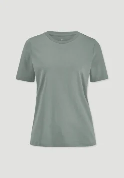 hessnatur T-Shirt Regular aus Regenerative Organic Cotton (ROC) von mattgrün Outlet