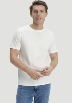hessnatur T-Shirt Regular aus Regenerative Organic Cotton (ROC) von naturweiss Outlet