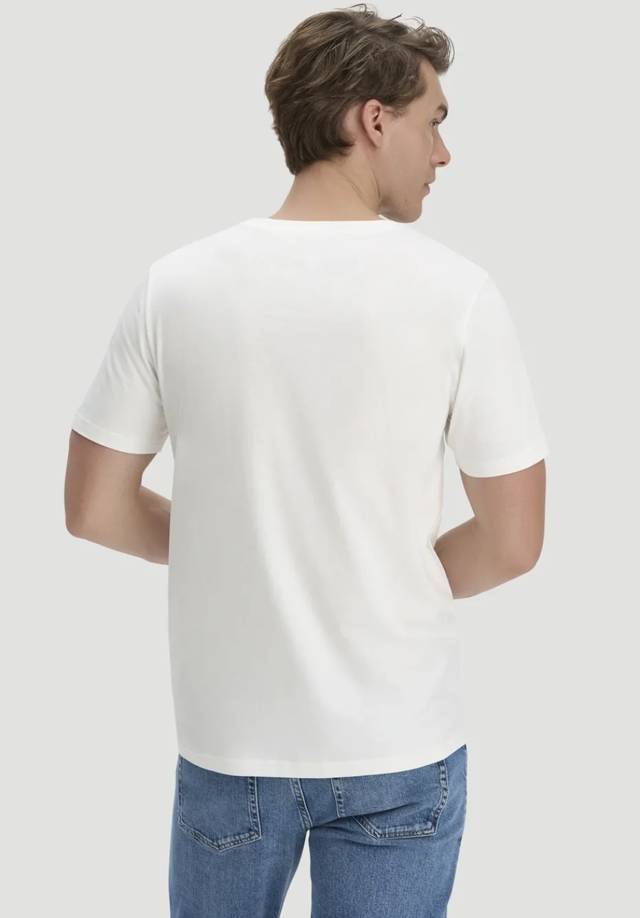 hessnatur T-Shirt Regular aus Regenerative Organic Cotton (ROC) von naturweiss Outlet