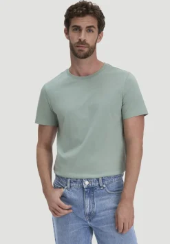 hessnatur T-Shirt Regular aus Regenerative Organic Cotton (ROC) von mattgrün Clearance
