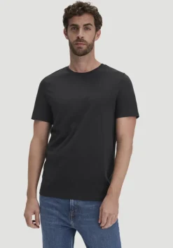 hessnatur T-Shirt Regular aus Regenerative Organic Cotton (ROC) von schwarz Clearance