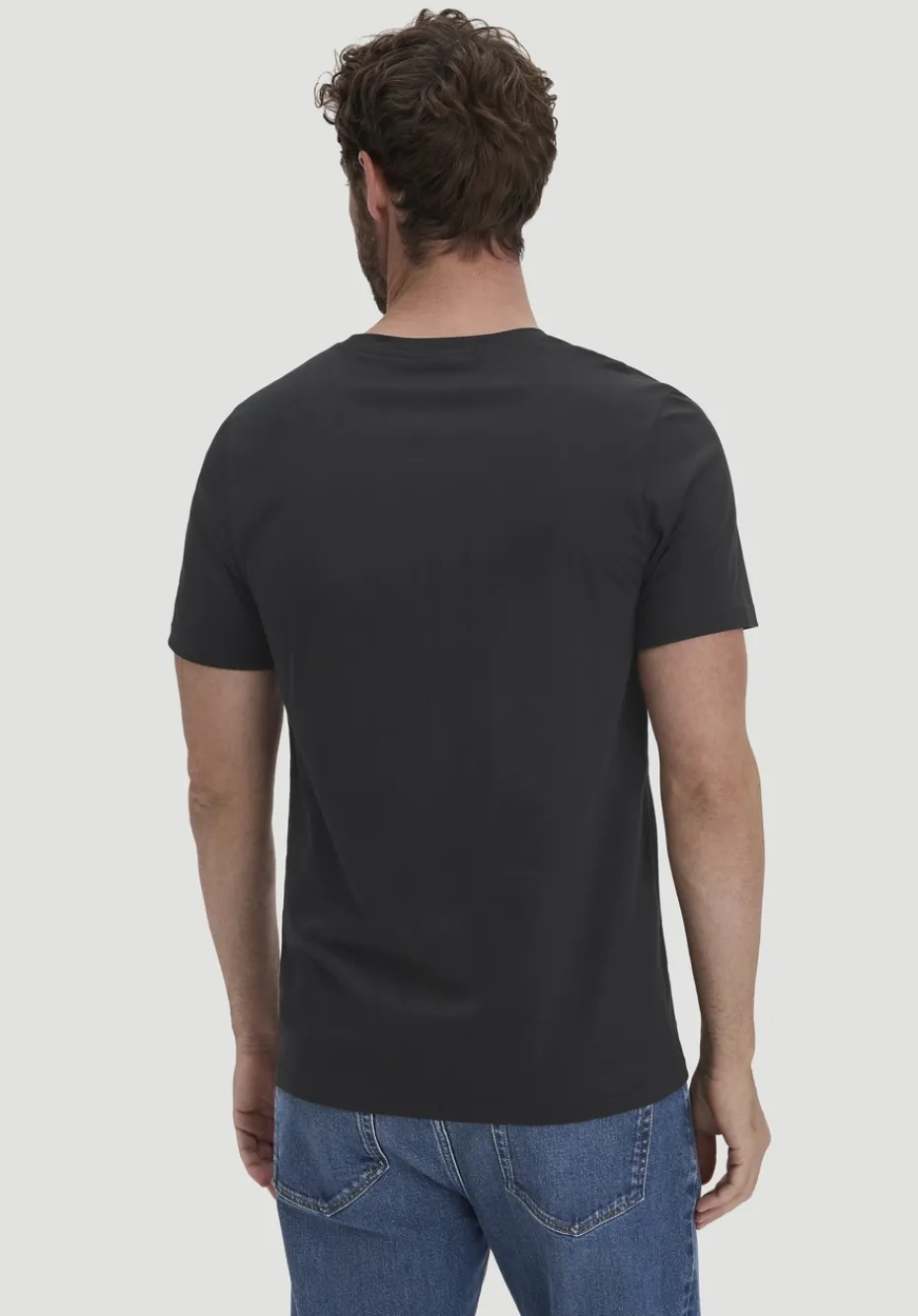 hessnatur T-Shirt Regular aus Regenerative Organic Cotton (ROC) von schwarz Clearance