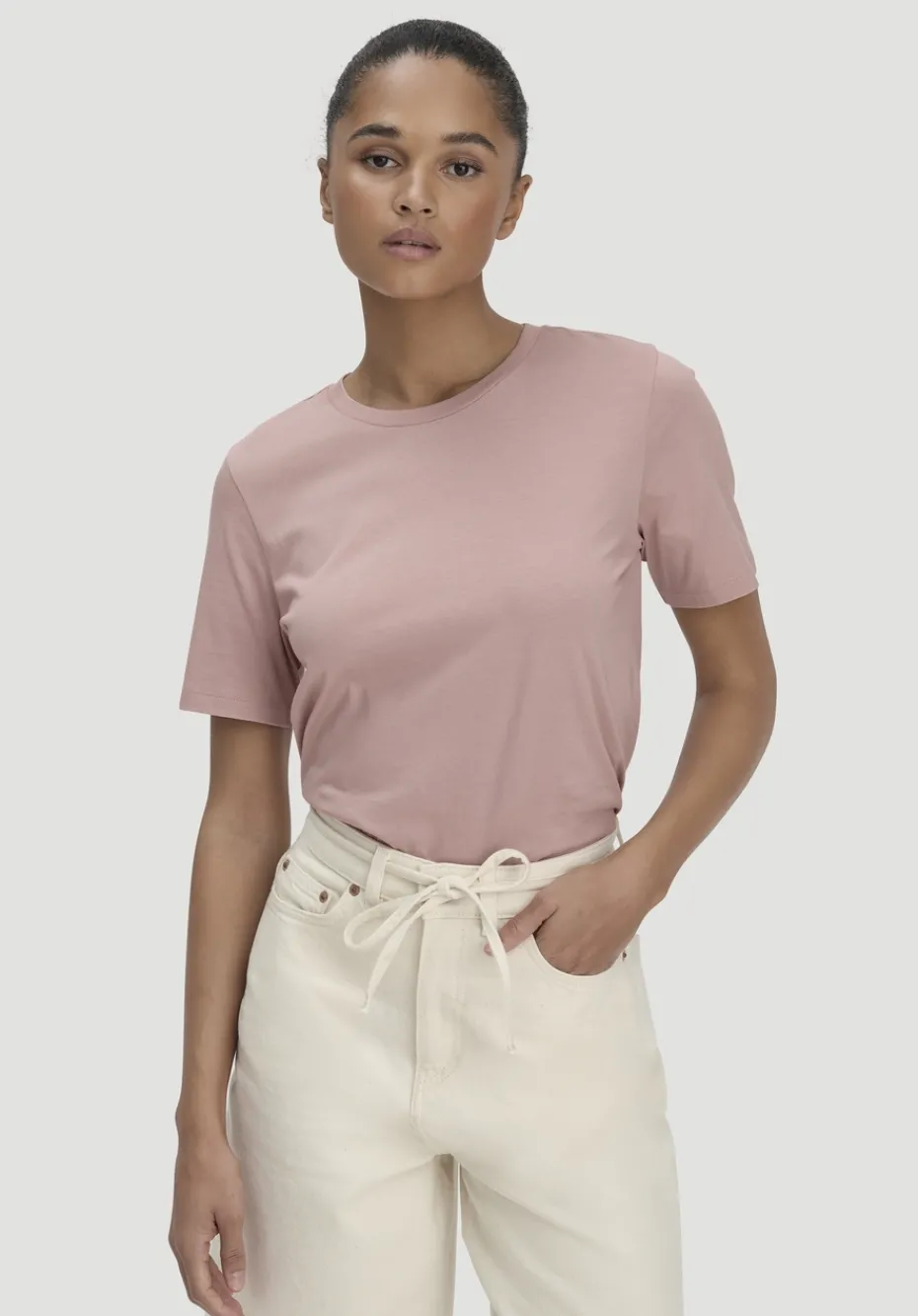 hessnatur T-Shirt Regular aus Regenerative Organic Cotton (ROC) von rosé Best
