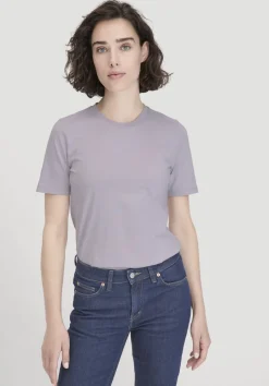 hessnatur T-Shirt Regular aus reiner Bio-Baumwolle von pastell lavendel Outlet