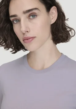 hessnatur T-Shirt Regular aus reiner Bio-Baumwolle von pastell lavendel Outlet
