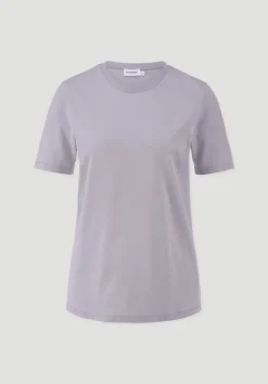 hessnatur T-Shirt Regular aus reiner Bio-Baumwolle von pastell lavendel Outlet