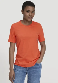 hessnatur T-Shirt Regular aus reiner Bio-Baumwolle von feuerorange Clearance