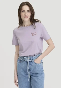 hessnatur T-Shirt Relaxed aus einer Bio-Baumwolle von pastell lavendel Online