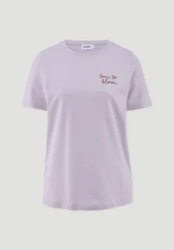 hessnatur T-Shirt Relaxed aus einer Bio-Baumwolle von pastell lavendel Online