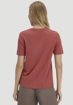 hessnatur T-Shirt Relaxed aus Leinen und Bio-Baumwolle von terrakotta Sale