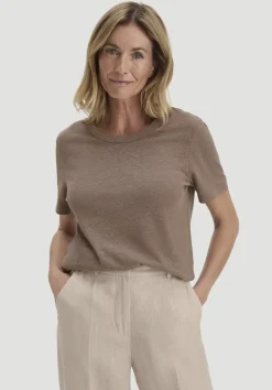 hessnatur T-Shirt Relaxed aus Leinen und Bio-Baumwolle von mocca Clearance