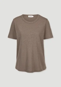 hessnatur T-Shirt Relaxed aus Leinen und Bio-Baumwolle von mocca Clearance