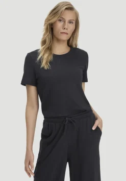 hessnatur T-Shirt Relaxed aus Leinen und Bio-Baumwolle von schwarz Discount