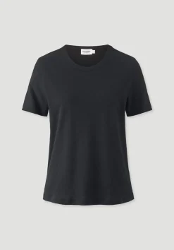 hessnatur T-Shirt Relaxed aus Leinen und Bio-Baumwolle von schwarz Discount