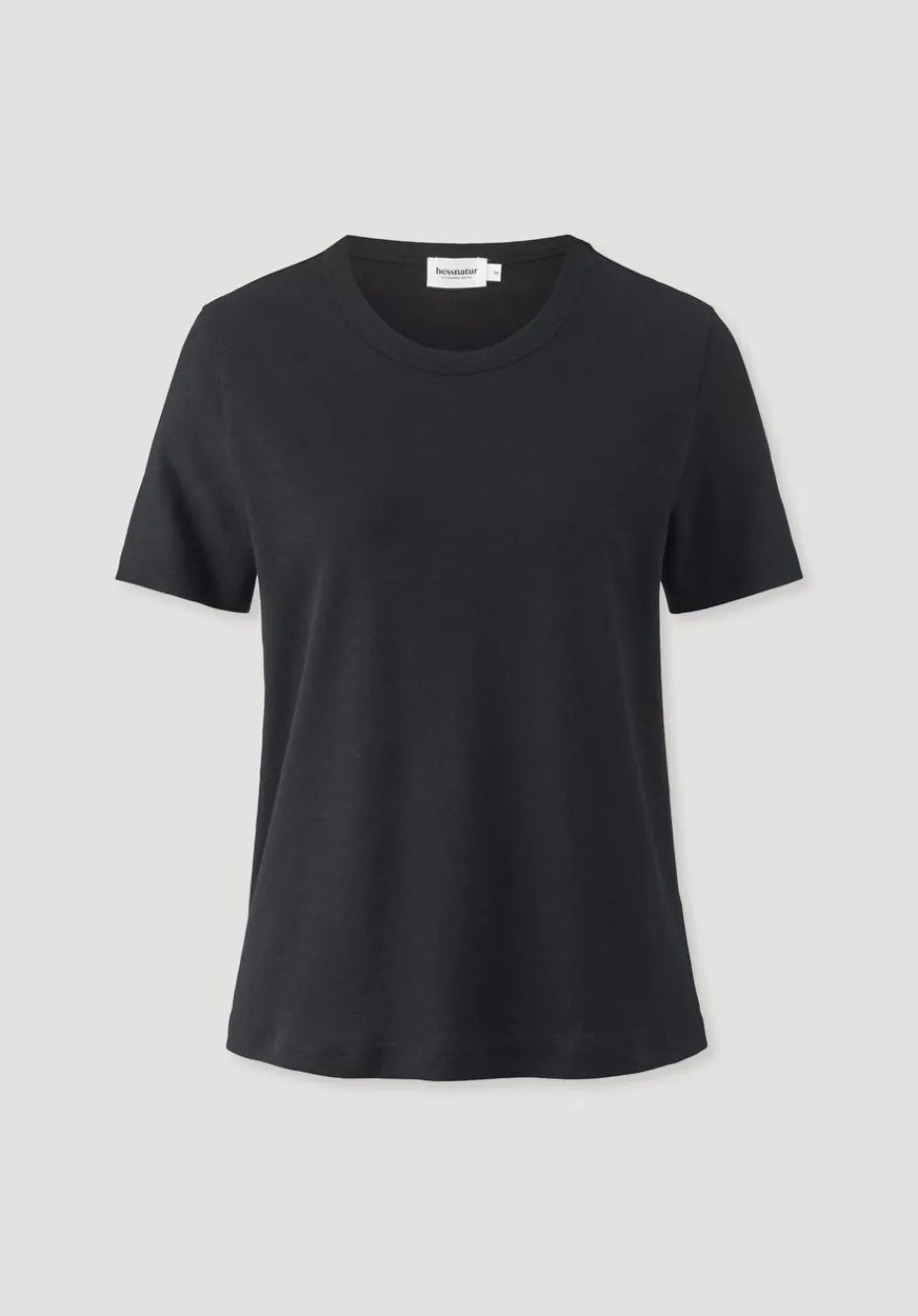 hessnatur T-Shirt Relaxed aus Leinen und Bio-Baumwolle von schwarz Discount