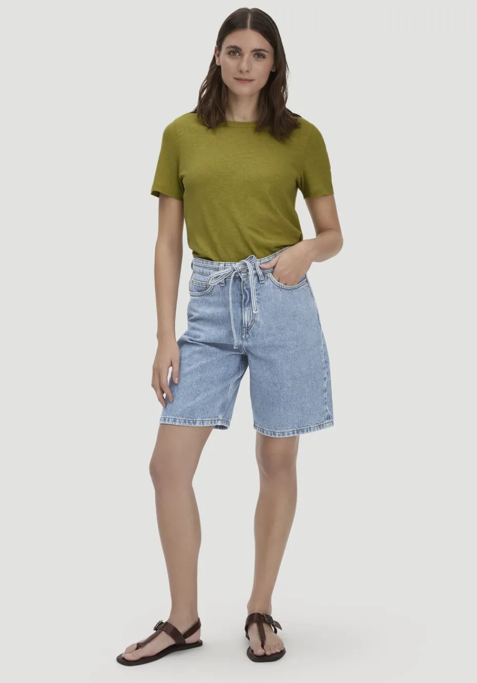 hessnatur T-Shirt Relaxed aus Leinen und Bio-Baumwolle von sommermoos Discount
