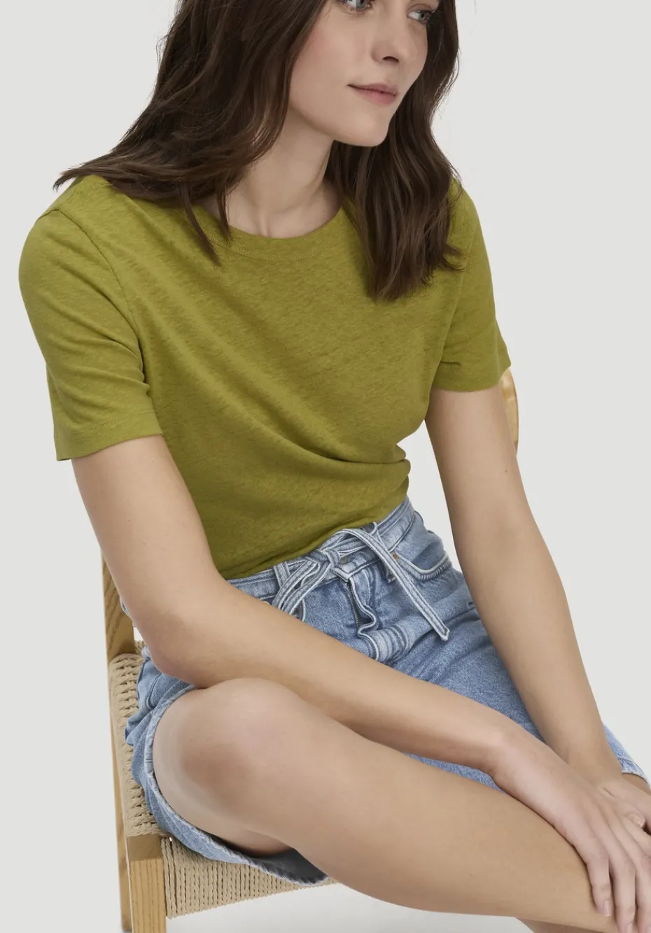 hessnatur T-Shirt Relaxed aus Leinen und Bio-Baumwolle von sommermoos Discount