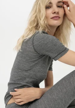 hessnatur T-Shirt SILK & WARM TOUCH mit Bio-Merinowolle und Seide von anthrazit Clearance