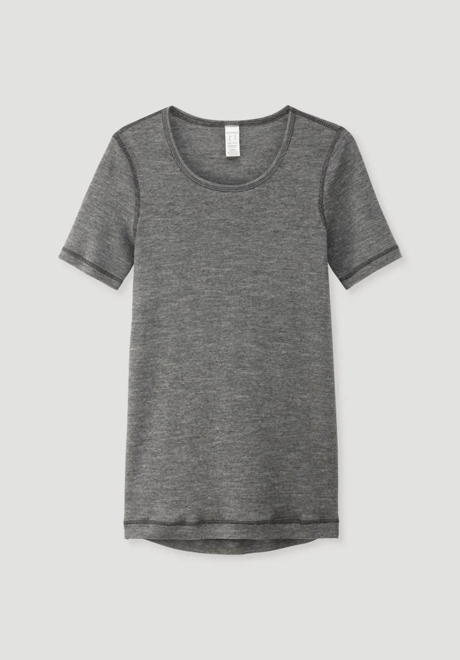 hessnatur T-Shirt SILK & WARM TOUCH mit Bio-Merinowolle und Seide von anthrazit Clearance