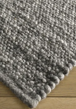 hessnatur Web-Teppich Rhönschaf aus regionaler Schurwolle von grau-meliert Outlet