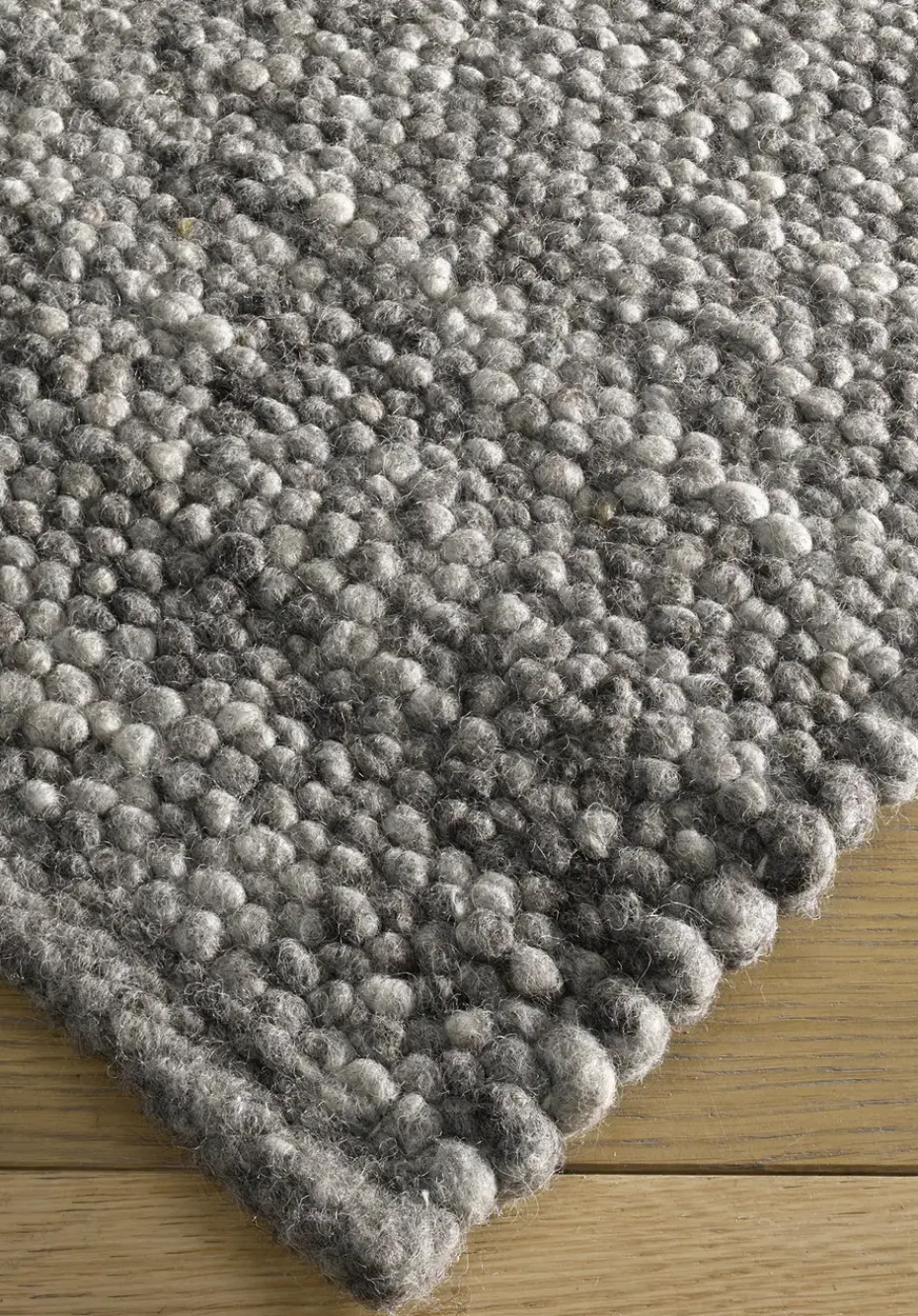 hessnatur Web-Teppich Rhönschaf aus regionaler Schurwolle von grau-meliert Outlet