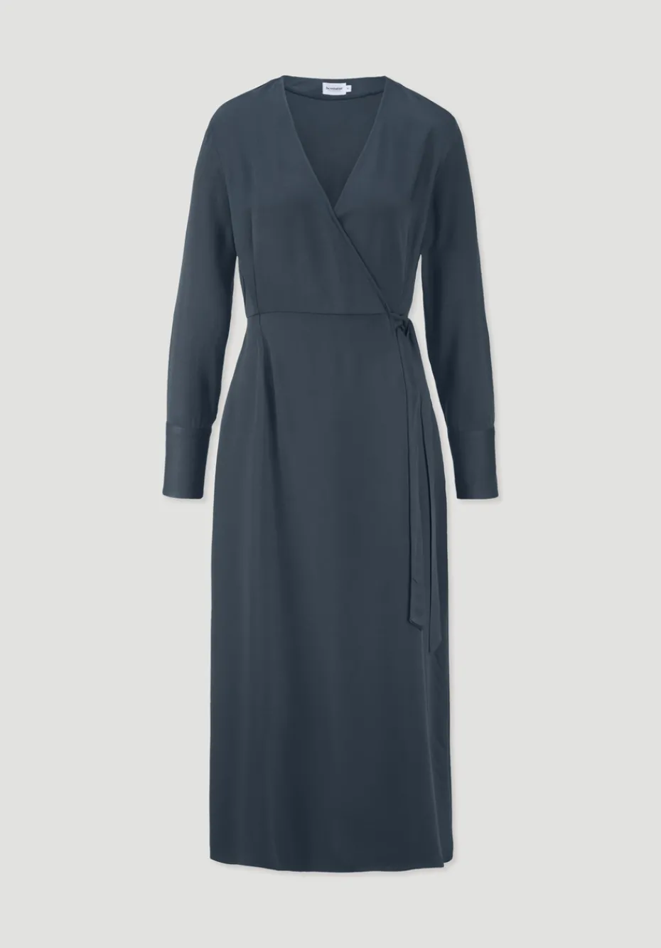 hessnatur Wickelkleid Knöchellang Regular aus reiner LENZING™ ECOVERO™ Viskose von dunkles petrol Hot